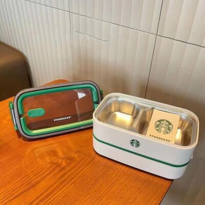 Starbucks Limited Edition Double Layer Insulated Large Capacity Lunch Box Gift