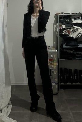 Yohji Yamamoto archive Y's embroidery Spencer jacket sizeS Black designers