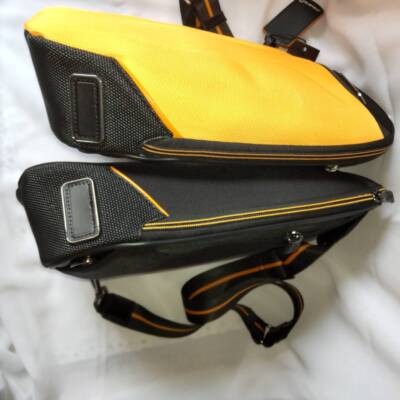 2color TUMI McLaren Torque Sling Body Bag 373005 Black Orange