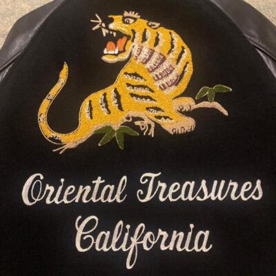 size 36 38 40 WHITESVILLE Award Varsity jacket Men WV10936/937 black tiger Used