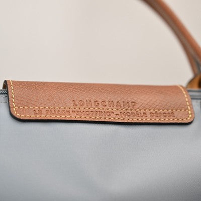 see description 3Size Longchamp Le Pliage Tote Bag Handbag Nylon bag Gray