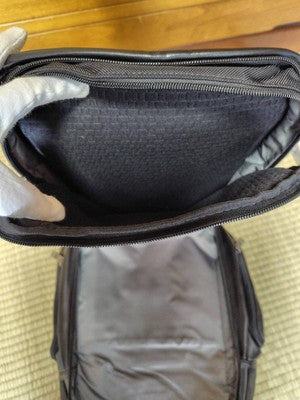 Black Leather tumi Alpha 3 Brief Pack Backpack 9603578DL3
