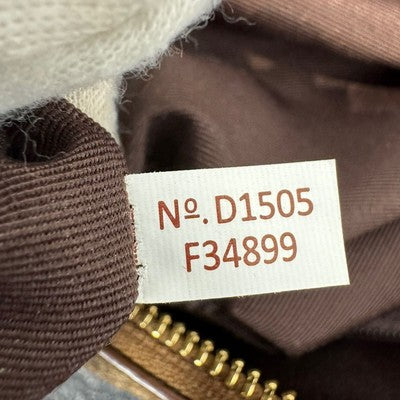 COACH Signature Canvas Brown Shoulder bags Zip bag Leather Crossbody Strap