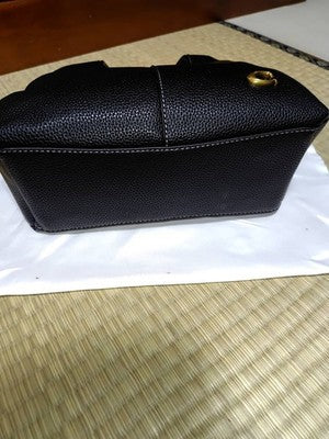 COACH Lana Shoulder Bag 23 Black CM545 Handbag Crossbody Diagonal Leather Women