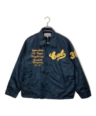 【38】 WHITESVILLE WV15388 NYLON COACH JACKET Yellow x Navy
