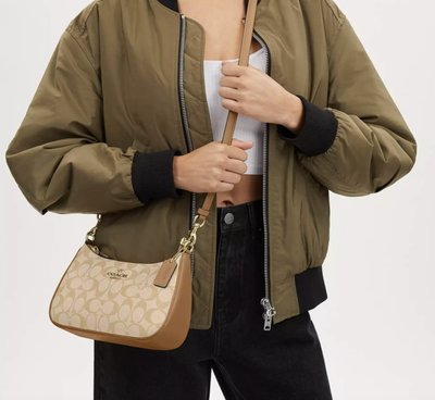 COACH Colorblock TERI Shoulder Bag Handbag CA548 Leather Women premium price