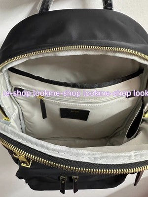 tumi Voyageur Carson women Backpack Black/Gold travel