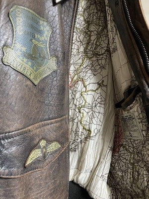 AVIREX A-2 Leather Jacket Leather Flight Jacket M Brown Military Vintage