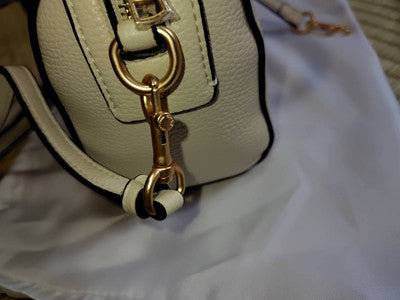 COACH MINI Rowan Satchel Dancing Kitten Cat Print Crossbody Bag Chalk New CD445