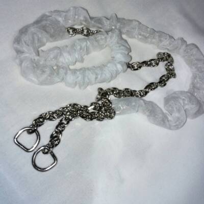 see description 2color Maison Margiela Chain Shoulder Mini Wallet LeatherBi-fold