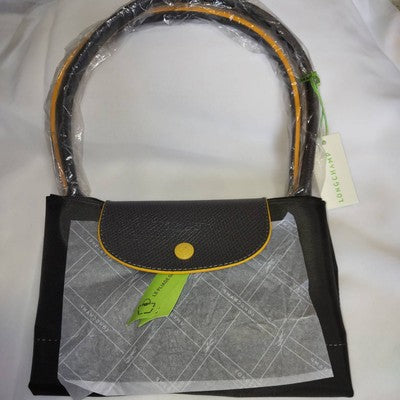 see description 3Size Longchamp Le Pliage Tote Bag Handbag Nylon bag Black