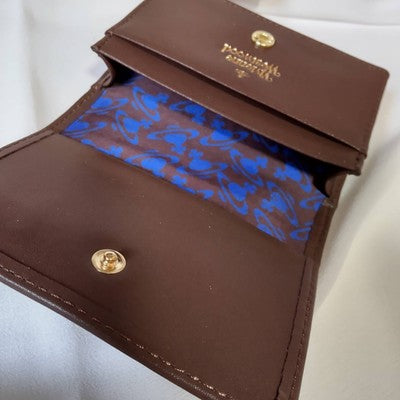 Vivienne Westwood small wallet Folding Wallet Multi-Card Pocket Brownsp