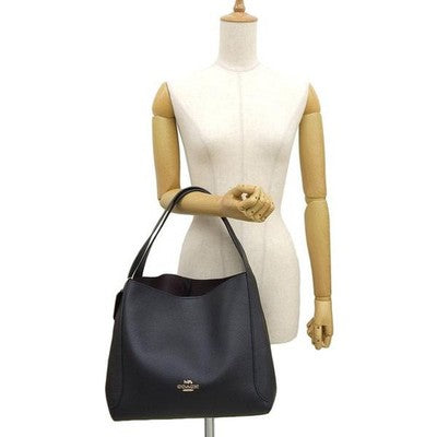 COACH 78800 Hadley Leather 2-way Shoulder Mini Tote Bag Black Women's New