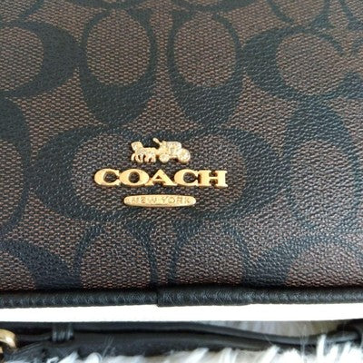 COACH Jes Crossbody In Blocked Signature Canvas Shoulder bag C1767 outlet New