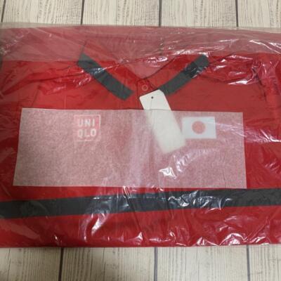 【size S,L,XL】NEW Uniqlo x Kei Nishikori Dry-EX Polo Shirt Tokyo Olympics Red