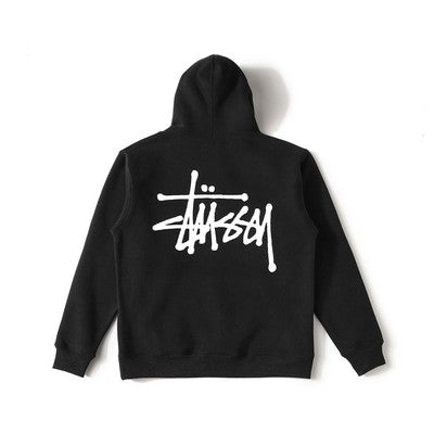 see description size S-XL Stussy Logo Pullover Hooded Sweatshirt Unisex