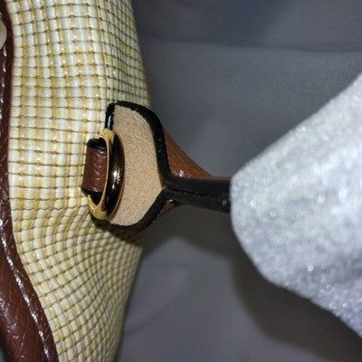 Longchamp Le Pliage M size Tote Bag Handbag Shoulder bags Brown Leather