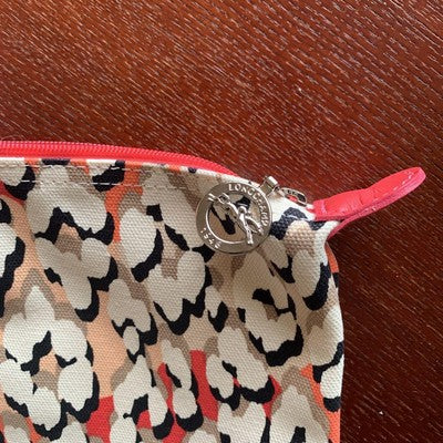 Longchamp Le Pliage L size Tote Bag Hand bag Leopard print Red Leather
