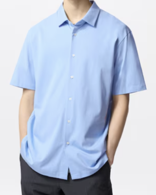 see description size/color Uniqlo Men's AIRism Cotton Full Open Polo Shirt