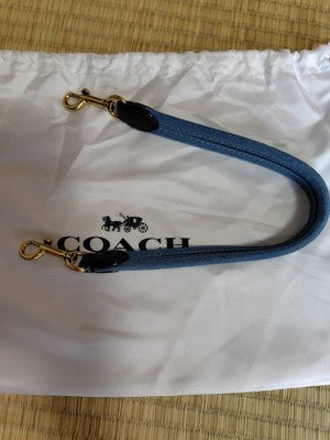 COACH Soho Shoulder Bag Upcycled Repurposed Denim Blue CR737 outlet