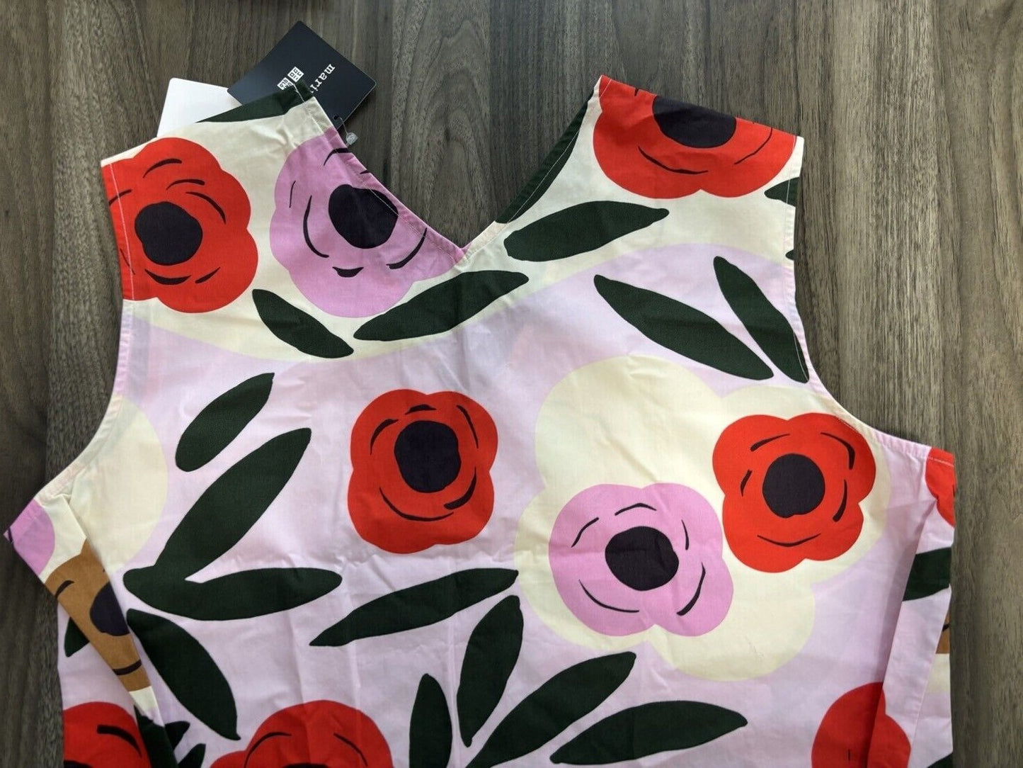 Bargain Price UNIQLO marimekko V-Neck Sleeveless Flare Dress Japan