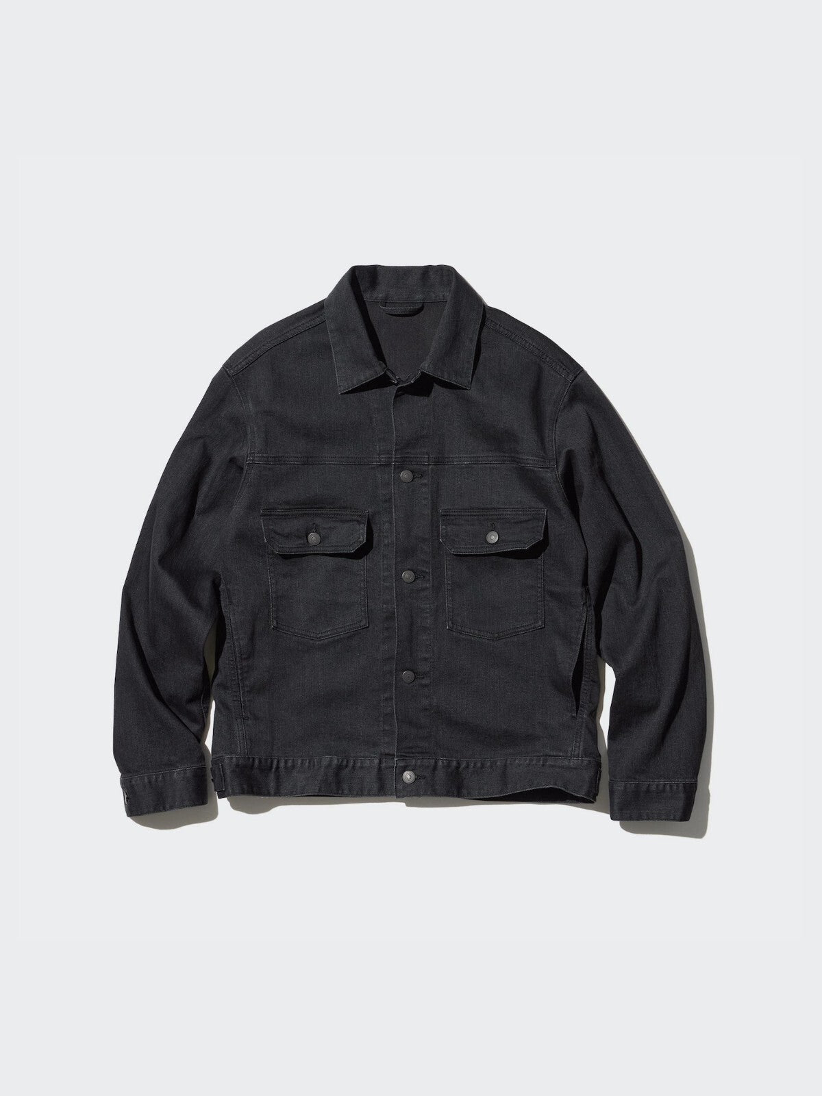 UNIQLO denim jacket 2024 new release stretch Unisex New Japan Large pocket