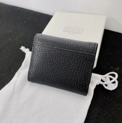 Margiela Maison Margiela Tri-fold Wallet Black Fashion Accessories Outlet