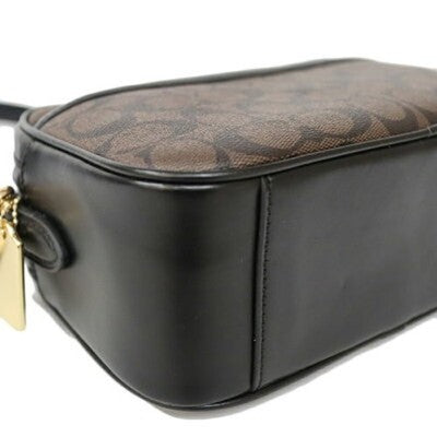 Coach Shoulder Signature Clutch Bag Women's Bag 2WAY F68168 Brown/Black Outlet