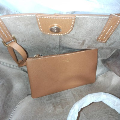 POLENE Brown Shoulder Bag Large Women's Large Capacity Bag Brown