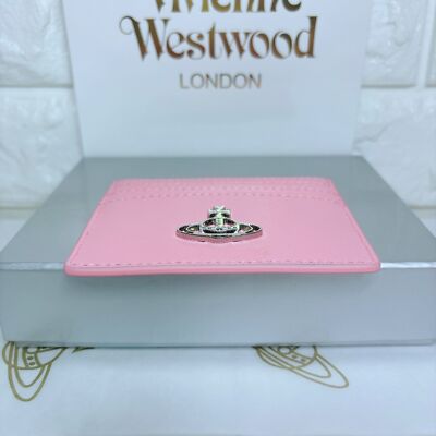 Vivienne Westwood Card Case 933VW168 Wallet Embossed Card Holder PINK