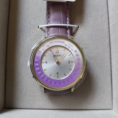 SEIKO Metronome Watch Casual Upstyle SMW003BP quartz Water resistant Purple