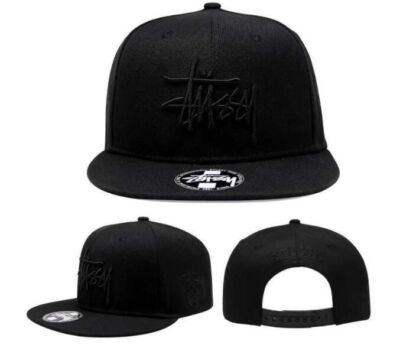 check description chose color STUSSY Snapback Cap Hat black Gray White Red acs