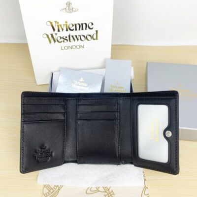 Vivienne Westwood Crocodile Pattern Multi-Card Pocket Wallet Black