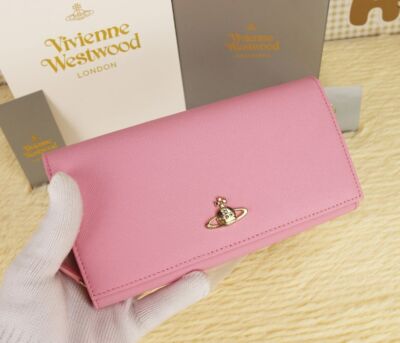 chose 4collors Vivienne Westwood Long Wallet Bi-fold Wallet 64VV406