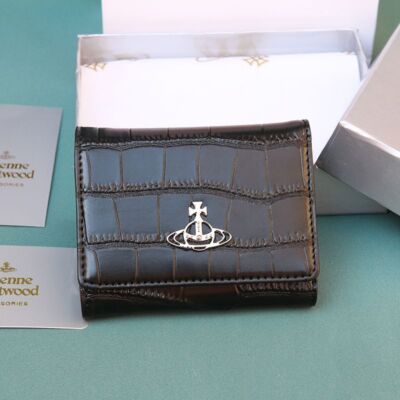 Vivienne Westwood Crocodile Pattern Multi-Card Pocket Wallet 43VV591 stripe sp