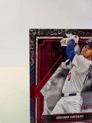 2025 Shohei Ohtani Topps Tier One Baseball Los Angeles Dodgers Red Parallel