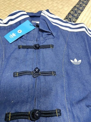 Denim Blue adidas China Track Top Denim Soft Loose Jacket acs
