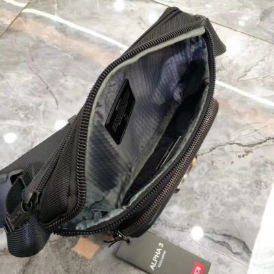 Tumi Alpha Bravo Series 232310D Men's Waist Pouch & Shoulder Bag black outlet