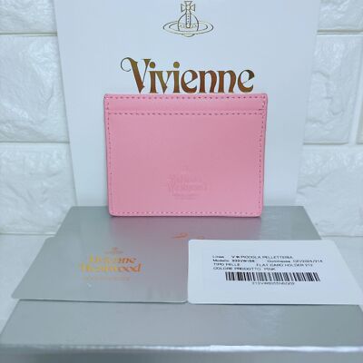Vivienne Westwood Card Case 933VW168 Wallet Embossed Card Holder PINK