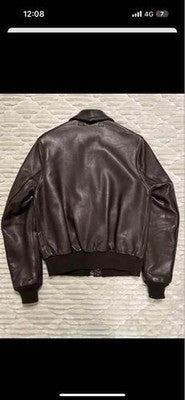 Avirex A-2 Bomber Flight Leather Jacket M Brown vintage Military  USA