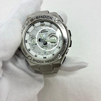 Casio Watch G-STEEL Radio Solar GST-W110D-7AJF Silver Men Analog Digital japan