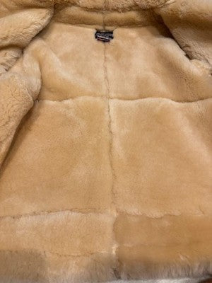 AVIREX TYPE B-3 Real Mouton Jacket bomber jacket Genuine Leather size 36 Brown