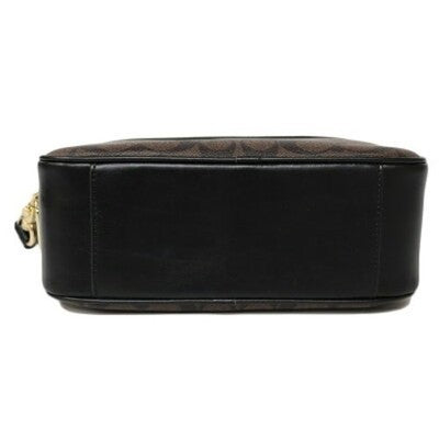 Coach Shoulder Signature Clutch Bag Women's Bag 2WAY F68168 Brown/Black Outlet