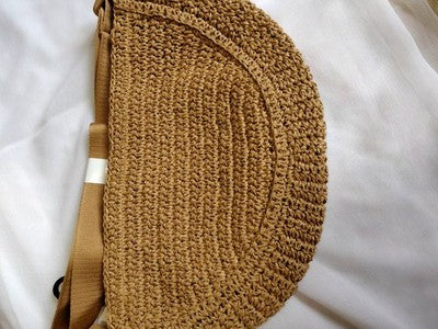 bargain price Uniqlo Round Mini Crochet Bag NATURAL / Beige NEW 468659 acs