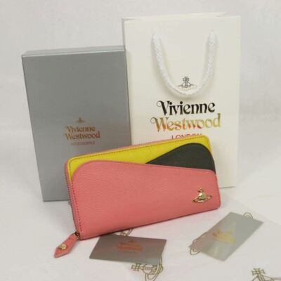 see description 3colors Vivienne Westwood Wallet Long Wallet 55VV357