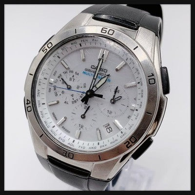 Casio WVQ-M410-7AJF Wave Ceptor Quartz Men's Watch White Dial Analog Japan