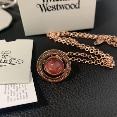 Vivienne Westwood Tiny Orb Necklace, Rose Gold, 42cm Chain, Box Included