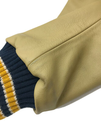 【36】 WHITESVILLE WV14904 Leather Stadium Jumper Varsity Jacket Blue