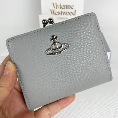 chose 2colors Vivienne Westwood Bi-fold Wallet Bi-fold Wallet 43VV631Gray Black