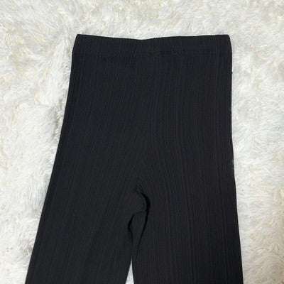 Discontinued model Issey Miyake pants set M black pleats women's